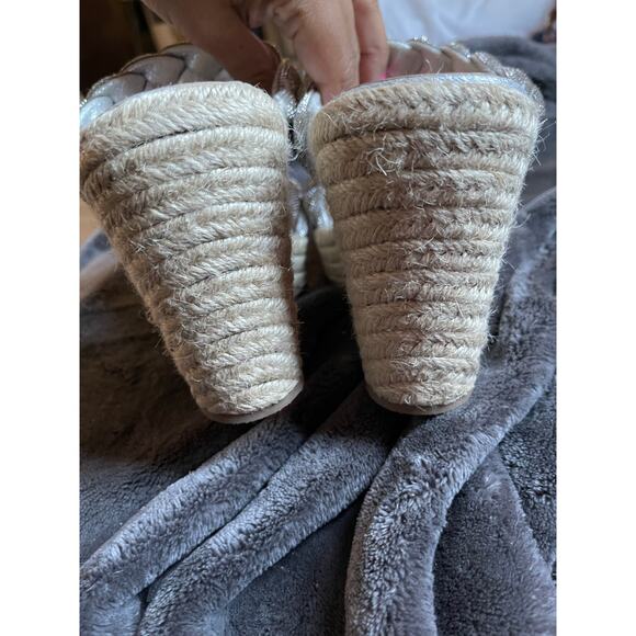 Torrid Rhinestone Braided Espadrille Platform Wedge NWT 8WW - Picture 8 of 10